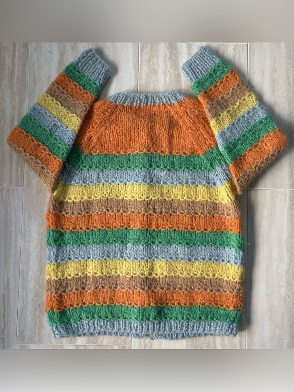 Perseus International Ltd Rare Vintage 1960s Wool & Mohair Italian Made Sweater - Picture 7 of 7